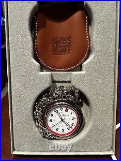 Swiss Army Pocket Watch With Case And Box