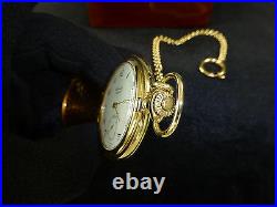 Swiss Mathey Tissot Mechanical Wind Up Pocket Watch New In Original Wooden Case