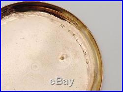 Swiss Verge Cylinder Repeater 18K Gold Open Face Case Pocket Watch Great No202
