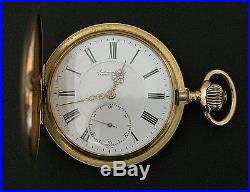 Switzerland Pocket Watch Gold 14 kt Audemars Freres. Brassus Geneve Hunter Case