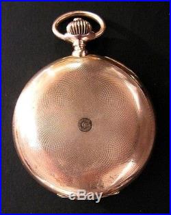 Switzerland Pocket Watch Gold 14 kt Audemars Freres. Brassus Geneve Hunter Case