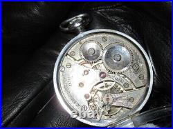 TAVANNES antique pocket watch case made by Waltham mechanical rare vintage