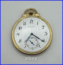 TIFFANY & CO Antique POCKET WATCH 10k Rolled Gold Plated Ca. 1900 withPewter Case