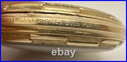 TIFFANY & CO Antique POCKET WATCH 10k Rolled Gold Plated Ca. 1900 withPewter Case