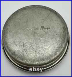 TIFFANY & CO Antique POCKET WATCH 10k Rolled Gold Plated Ca. 1900 withPewter Case