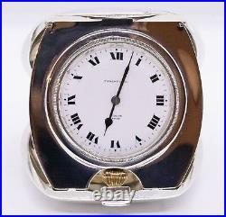 TIFFANY & Co. 1920 TRAVEL POCKET WATCH 8 DAYS CASE STERLING SILVER VERY RARE