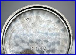 TITAN Swiss Pocket Watch Solid Silver 0.800 15 Jewels Floral Engraved Case