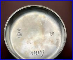 TITAN Swiss Pocket Watch Solid Silver 0.800 15 Jewels Floral Engraved Case