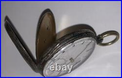 TOBIAS LONDON SILVER CASE POCKET WATCH 13j Anchor Escapement SN3192 Not Working