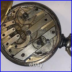 TOBIAS LONDON SILVER CASE POCKET WATCH 13j Anchor Escapement SN3192 Not Working