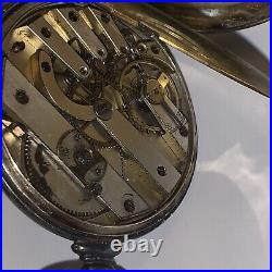 TOBIAS LONDON SILVER CASE POCKET WATCH 13j Anchor Escapement SN3192 Not Working