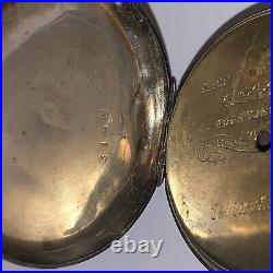 TOBIAS LONDON SILVER CASE POCKET WATCH 13j Anchor Escapement SN3192 Not Working