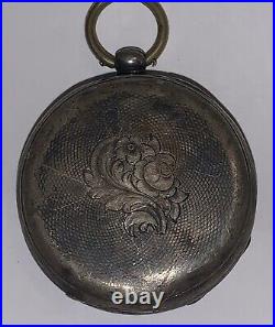 TOBIAS LONDON SILVER CASE POCKET WATCH 13j Anchor Escapement SN3192 Not Working