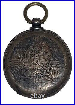 TOBIAS LONDON SILVER CASE POCKET WATCH 13j Anchor Escapement SN3192 Not Working