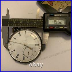 TOBIAS LONDON SILVER CASE POCKET WATCH 13j Anchor Escapement SN3192 Not Working
