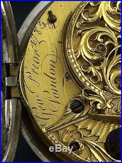 Tortoise Triple Case Verge Fusee Pocket Watch George Prior For Ottoman Market