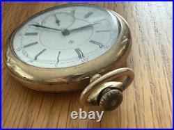 T Eaton Pocket Watch Working Gold Filled Case Great Timepiece for collectors