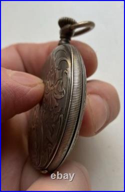 Tavannes (Schwob Freres& Co) Silver 0.800 Vintage Pocket Watch Hunter case Works