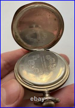 Tavannes (Schwob Freres& Co) Silver 0.800 Vintage Pocket Watch Hunter case Works
