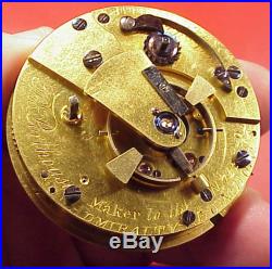 Thomas Porthouse London No722 Detent Chronometer Helical MVT Case Pocket Watch