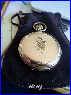 Thomas Russell & Son Tempus Fugit Liverpool Pocket Watch, Gold plated, USA case
