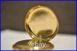 Tiffany & Co. 18KSolid Gold Hunter Case Pocket Watch Antique Manual 1920 46mm JP