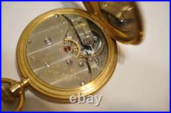 Tiffany & Co. 18KSolid Gold Hunter Case Pocket Watch Antique Manual 1920 46mm JP