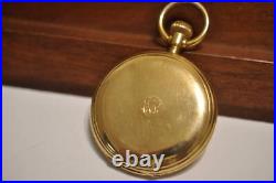 Tiffany & Co. 18KSolid Gold Hunter Case Pocket Watch Antique Manual 1920 46mm JP