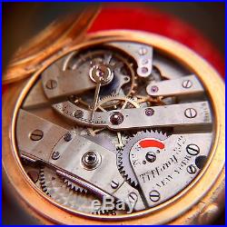 Tiffany & Co Patek Philippe Antique Double Hunter's Case Pocket Watch 18k Gold