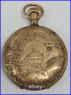 Tiger 14k RGP Case with RARE Insert Matching Serials NY Standard 6s 7j 085WEB