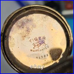 Tiger 14k RGP Case with RARE Insert Matching Serials NY Standard 6s 7j 085WEB