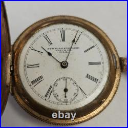 Tiger 14k RGP Case with RARE Insert Matching Serials NY Standard 6s 7j 085WEB