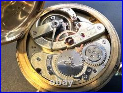 Tissot, Chronograph with Power Reserve Hunter Case Pocket Watch 57mm, For Repairs