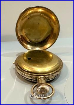 Tissot, Chronograph with Power Reserve Hunter Case Pocket Watch 57mm, For Repairs