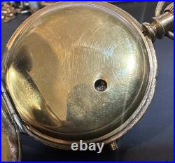 Tissot, Chronograph with Power Reserve Hunter Case Pocket Watch 57mm, For Repairs