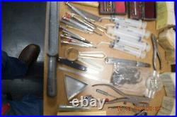 Tools-Parts-Pocket Watch Cases-Wrist watch cases and Movements-Syringes Etc