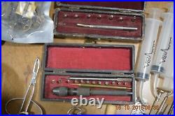 Tools-Parts-Pocket Watch Cases-Wrist watch cases and Movements-Syringes Etc