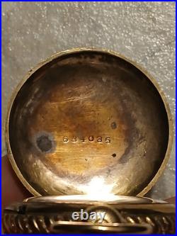 Trenton Watch Company Gold Filled Pocket Watch 7j 6s Case Runs Great