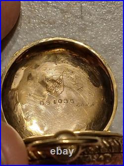 Trenton Watch Company Gold Filled Pocket Watch 7j 6s Case Runs Great