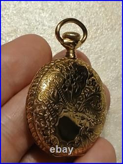 Trenton Watch Company Gold Filled Pocket Watch 7j 6s Case Runs Great