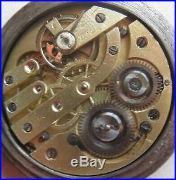 Triple Date & Moon Phase Pocket Watch Open Face Gun Case 52,5 mm. In diameter