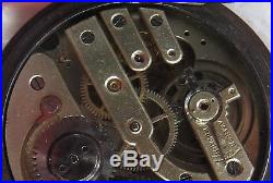 Triple Date & Moon Phase Pocket watch open face gun case 50,5 mm. In diameter