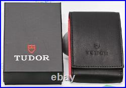 Tudor Black Leather Protection Travel Case Pouch Service Center+Insert-Free Ship