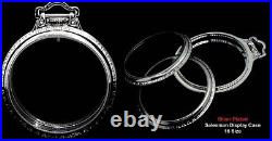 Two 16 Size Pocket Watch Display Hamilt Cases For any Lever Set Movement