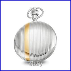 Two-Tone Hunter Case White Dial Pocket Watch 0.5g L-14.5mm Black Friday Sale