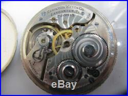 U. S. Antique Hamilton Pocket Watch 17 jewels, Engraved Gold Filled case, running