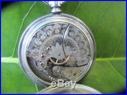 U. S. Made 1892 Antique Waltham Pocket Watch 11 jewels, Coin Silver hunter case