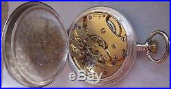 Ulysse Nardin Pocket Watch open face silver case 50 mm. In diameter