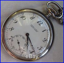 Ulysse Nardin Pocket Watch open face steel case 50,5 mm. In diameter