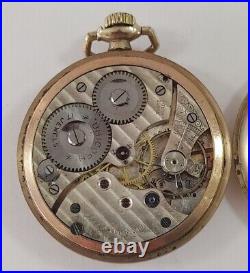 Unicorn (Rolex) 17 Jewel Swiss Made Pocket Watch 5 Adjustments GF Case Working